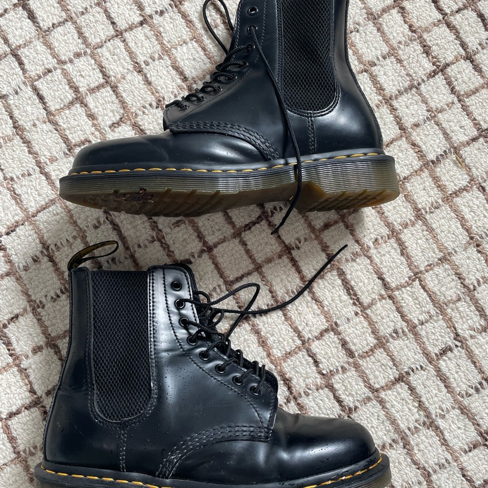 Dr. Martens Black Leather Boots
